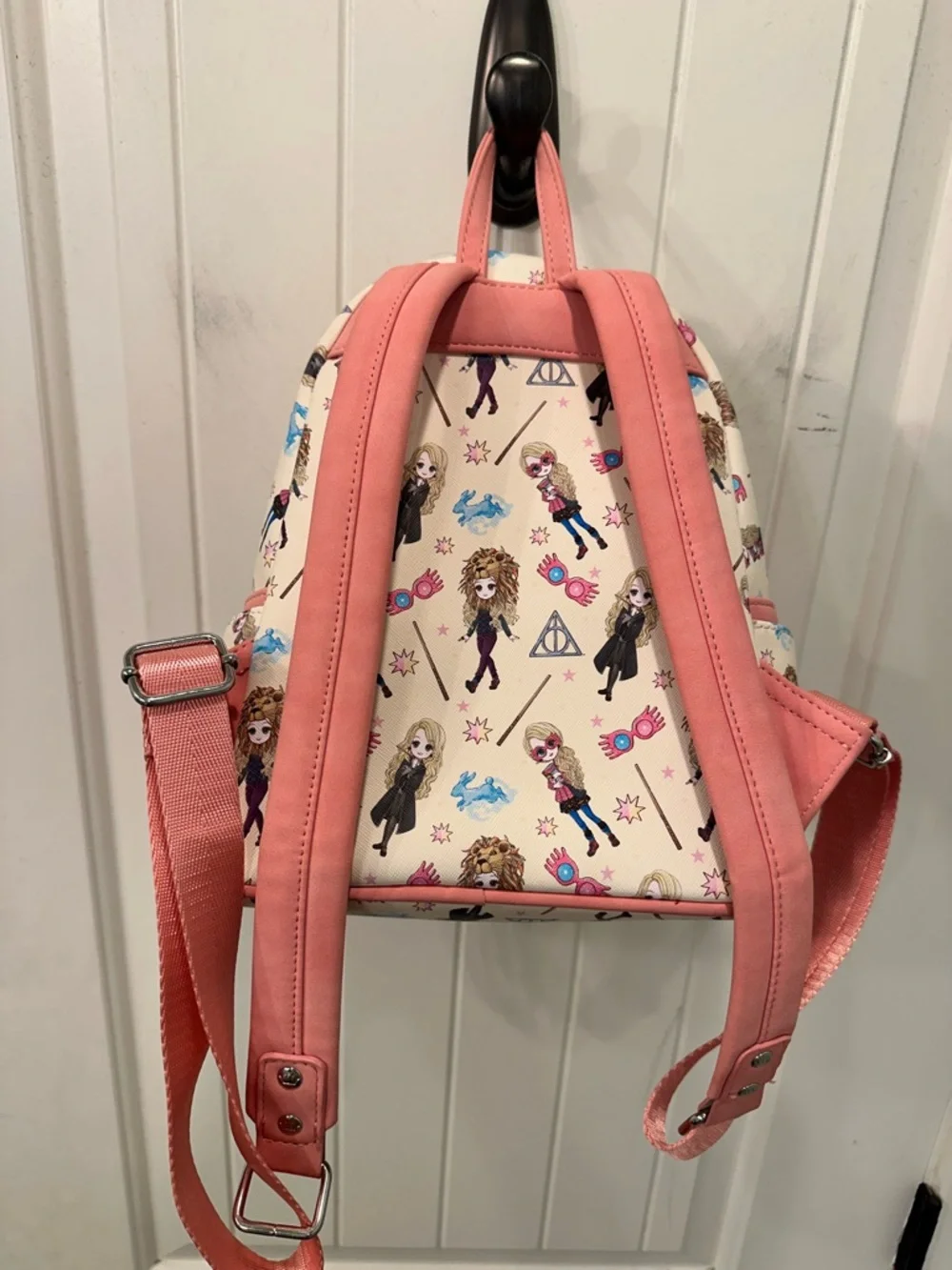 Harry Potter Loungefly Backpack - Luna Lovegood Character Print NWOT Whimsical